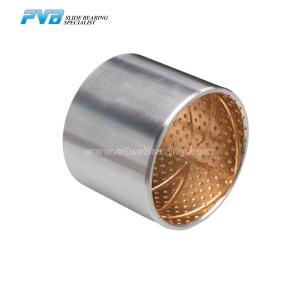 Wholesale CuPb6Sn6Zn3 Bi Metal Bushings Steel Back Wrapped bimetal Bushing from china suppliers