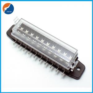 Wholesale 10 Input 10 Output Poles ATY ATU Standard Auto Fuse Block With Transparent Cover from china suppliers