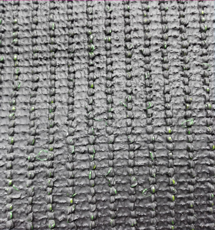Green Artificial Grass Yarn / Synthetic Garden Balcony Lawn 14s Every 10cm