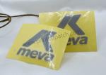 Flat Printing Sliver Reflective Heat Transfer Clothing Labels For Peaked Cap