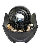Single Color Twist Table Top Water Fountains With River Stones 8 Inches