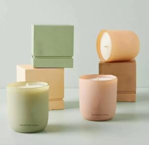 Wholesale 8oz Wholesale Unique Round Bottom Shape Matte Milky Luxury Glass Candle Jars With Cork Lids from china suppliers