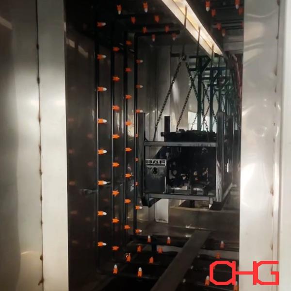 Fan Shaped Nozzle Customized Pretreatment Spray System For Powder Coating