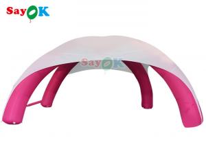 China Event Sponsored X Shape Inflatable Spider Tent Advertising Promo Tent White And Pink on sale
