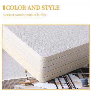 China PVC Bamboo Charcoal Wall Board Fabric Wall Panel 1220*2440*5mm on sale