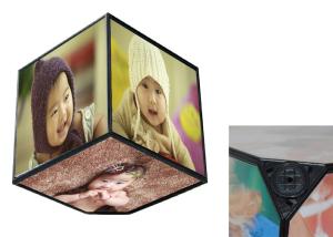 Wholesale 360 Rotating Baby Birth Souvenirs , Six Sides Cube Box Photo Frame For Home Decoration from china suppliers