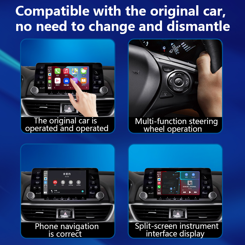 Portable CarPlay Android 13 Multimedia Video Wireless Car Play Ai Box for Car Air Purifier