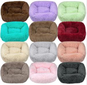 Wholesale Modern Soft Plush Round Cozy Cave Bed For Cats Small Dogs Snooze Sleeping from china suppliers