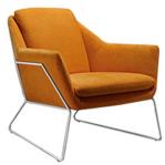 Modern steel frame fabric relax chair New York chaise lounge chair for living