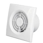 White 4 Inch 100mm Bathroom Ultra Quiet Ventilation Fan with LED Light Plastic