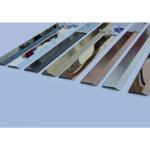 Mirror nickel silver colored stainless steel trim L shape trim strips