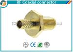 Female Bulkhead Coaxial Connector 50 Ohms for 1.13mm / 1.32mm / 1.37mm Cable