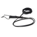 10ft 7mm Surfboard Leash String Long Board Leash Black Color Sturdy Design