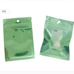 One Side Clear Food Bags Small Water Proof Zipper Reclosable Colorful Pouches