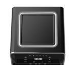 Smart Hot Air Fryer Oven Brushed Steel 2000W Big Touch Screen 11L Capacity