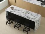 White 1600x3200mm Polished Glazed Porcelain Sintered Stone Slab For Office Acid
