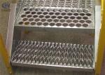 Collared Holes Perforated Metal Grating Walkway Aluminum Materials For Stair