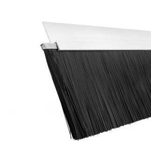 Wholesale Wind Proof Door Bottom Brush , Galvanized Aluminum Base Under Gate Brushes from china suppliers