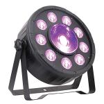 9+1 High Brightness 30W RGB 3in1 LED Wash Disco Party Stage Plastic Flat Par