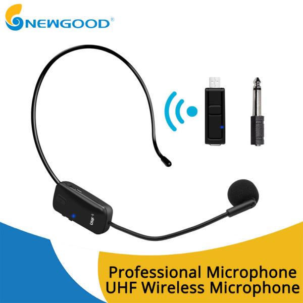 UHF Wireless Stereo Receiver Usb Microphone MIC Unidirectional Condenser