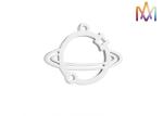 Earth Shaped Hollowed Out Pendant Custom Engraved Jewelry Tags