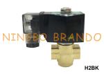 High Pressure 90 bar Normally Open Brass Solenoid Valve 1/8'' 1/4'' 24VDC 220VAC
