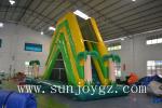 Jungle Inflatable Water Slide On Land Aqua Water Park Kids Amusement Park