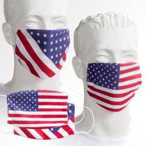 Wholesale Swil Fashionable Flag Pattern Digital Printing Face Mask 12x17cm CMYK Printing from china suppliers