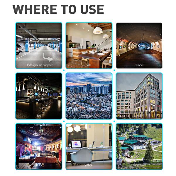 ATNJ Smart Display 2G 3G 4G Signal Booster with 70dB Gain & WiFi Monitoring