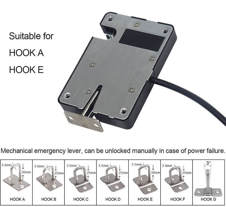 Electronic DC 12V Parcel Locker Magnetic Rotary Latches