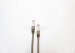 Round CAT6A SSTP Cable , LSZH 1m RJ45 Connector 568B Pure Copper Patch Cord