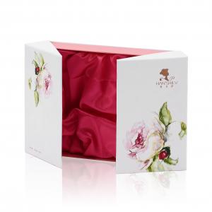 Wholesale Luxurious Cardboard Gift Box Packaging Open Window Shape Box  with the Silk Cloth insert from china suppliers