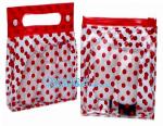 Cosmetics packaging bags With Slider Zipper Top, vinyl pvc packaging bag with