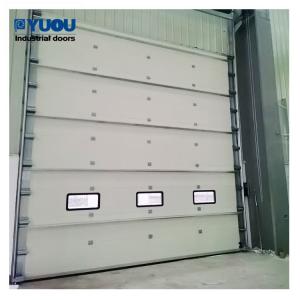 Wholesale Industrial Insulated Sectional Roll Up Garage Doors With Sandwich Panel Manual Hoist from china suppliers