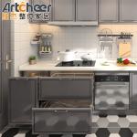 Modern Stylish Solid Wood Kitchen Cabinet with Laminated Bullnose Countertop