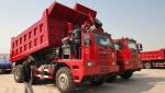 Rated load 55 tons Off road Mining Dump Truck Tipper drive 6x4 with 35 m3 body