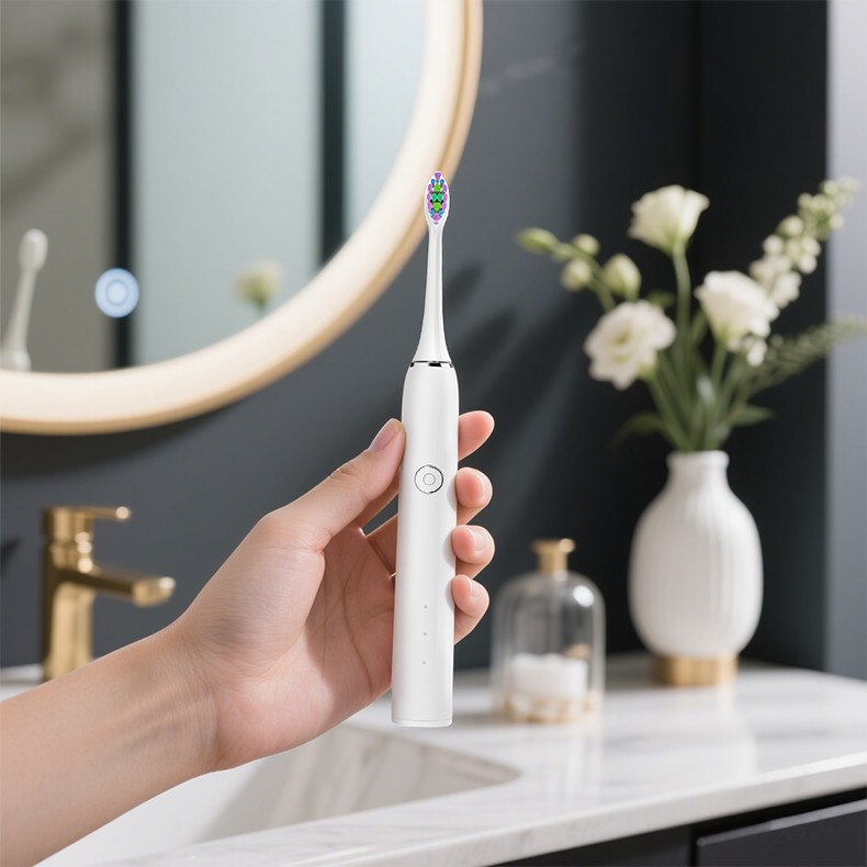OEM ODM Portable IPX7 Rechargeable Powered Vibrating Sonic Electric Toothbrush for Adults