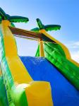 Industrial Residential Tropical Small Pool Inflatable Water Slides 9mL X 3mW X 4