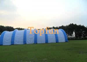 China White And Blue Amazing Design Lawn Inflatable Outdoor Wedding Party Tent on sale