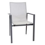 Outdoor Dining Set with Bench AJUNION 9 Piece Aluminum Frame and Metal Patio