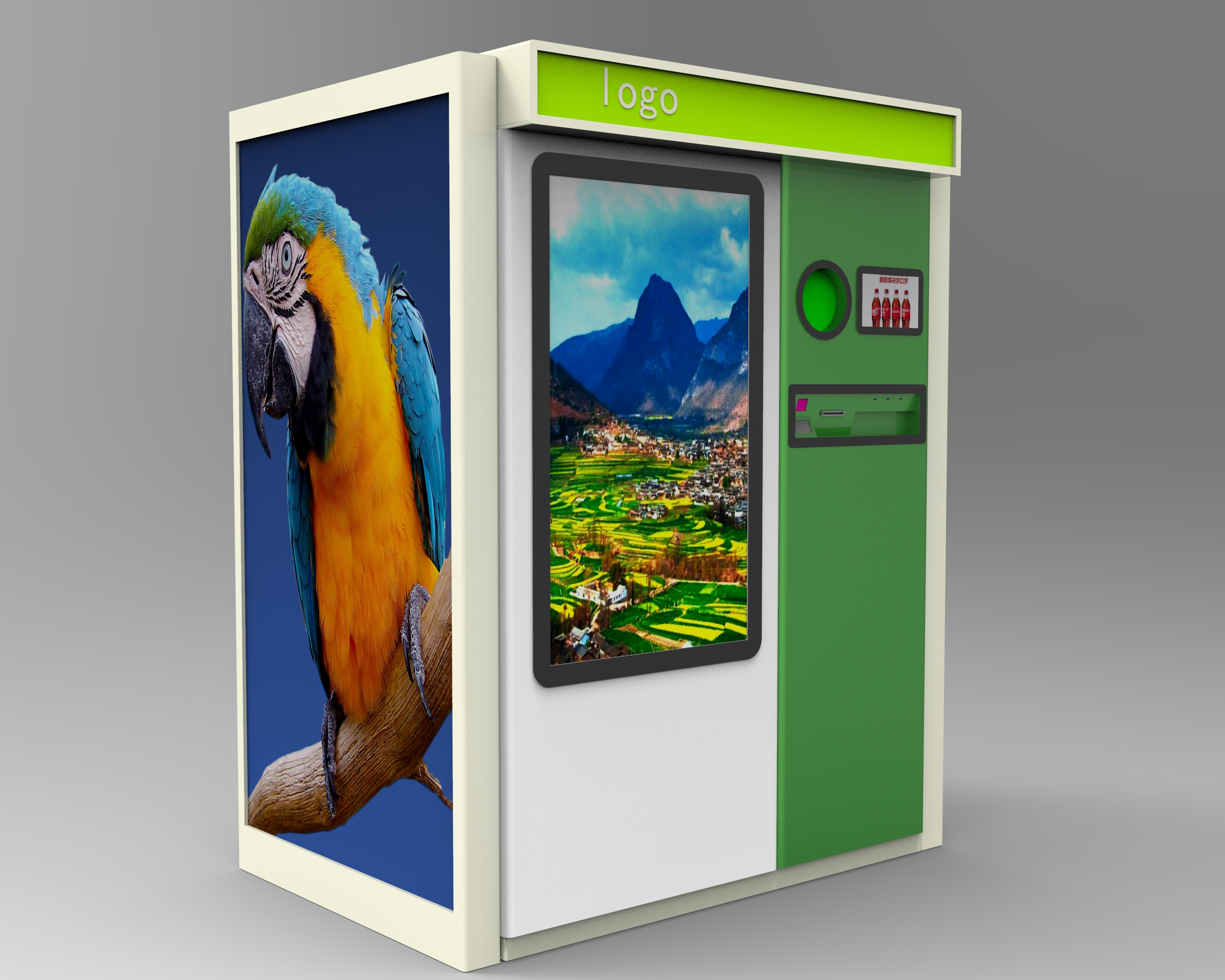 Commercial Supermarket Indoor Circle RVM 710 Rvm Vending Machine