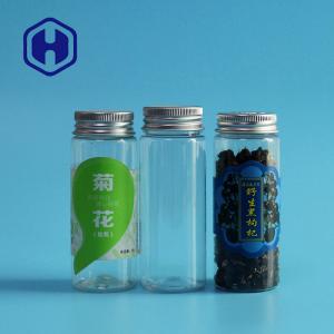 China Bpa Free Small Plastic Candy Jars With Lids 130ml Dry Herb Packaging on sale