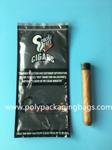 Wholesale Durable  Plastic Packaging Bag / Custom Moisturizing Layer Composite Zipper Seal Cigar Bag from china suppliers