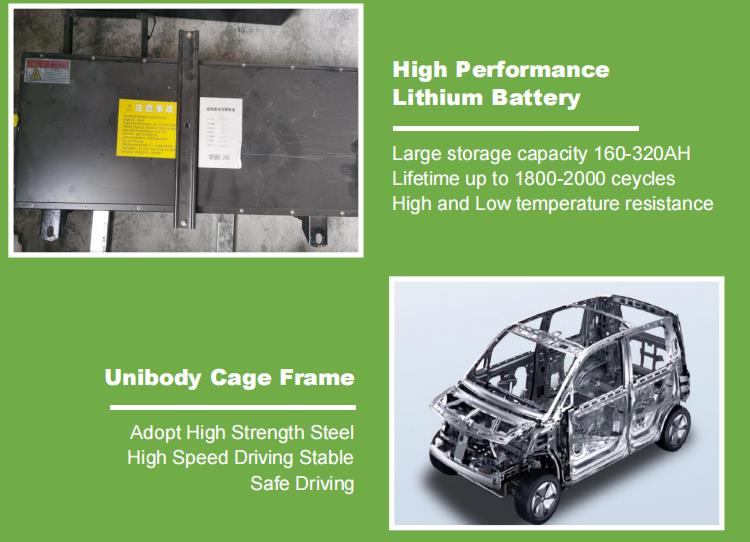 Big capacity lithium battery high speed electric car 5 doors 4 seats mini electric car for sale