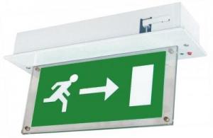 LED recessed emergency exit light