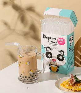 Wholesale PLA Flexible Biodegradable Plastic Straw For Boba Bubble Milk Tea from china suppliers