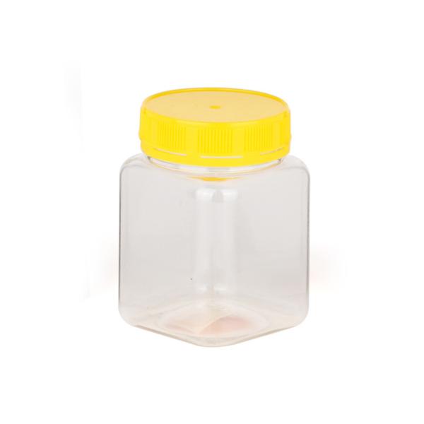 Irregular Shape Canned Food Clear Pet Jars Plastic Jar With Handle