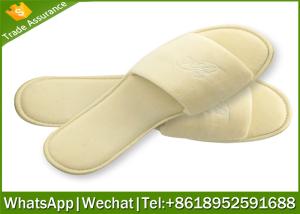 Wholesale hotel slipper,SPA Slippers,Velvet slippers manufacturer,Velvet slipper with logo from china suppliers