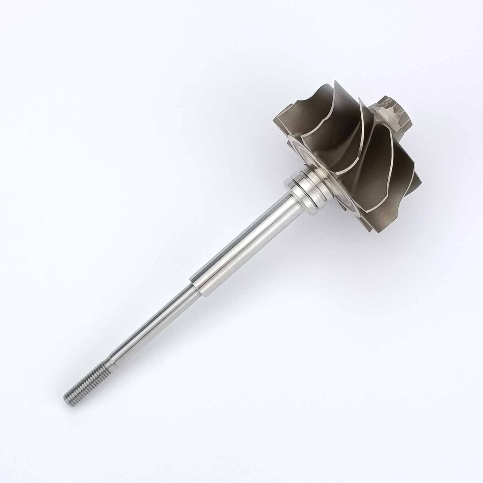MS-TECH Turbo TD08 Dual Ring Reverse Turbine Wheel Shaft Ind 74.2mm Exd 64.95mm Blades 10 Length151mm