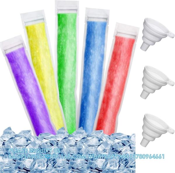 Disposable Ice Mold Bags Mold Bags Homemade Ice Lolly Bags Funnels Freeze Snacks
